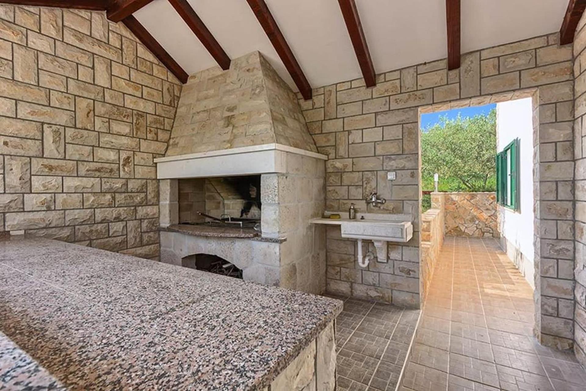 Traditional Dalmatian Stone House By The Sea أوكغوك غورنيي المظهر الخارجي الصورة