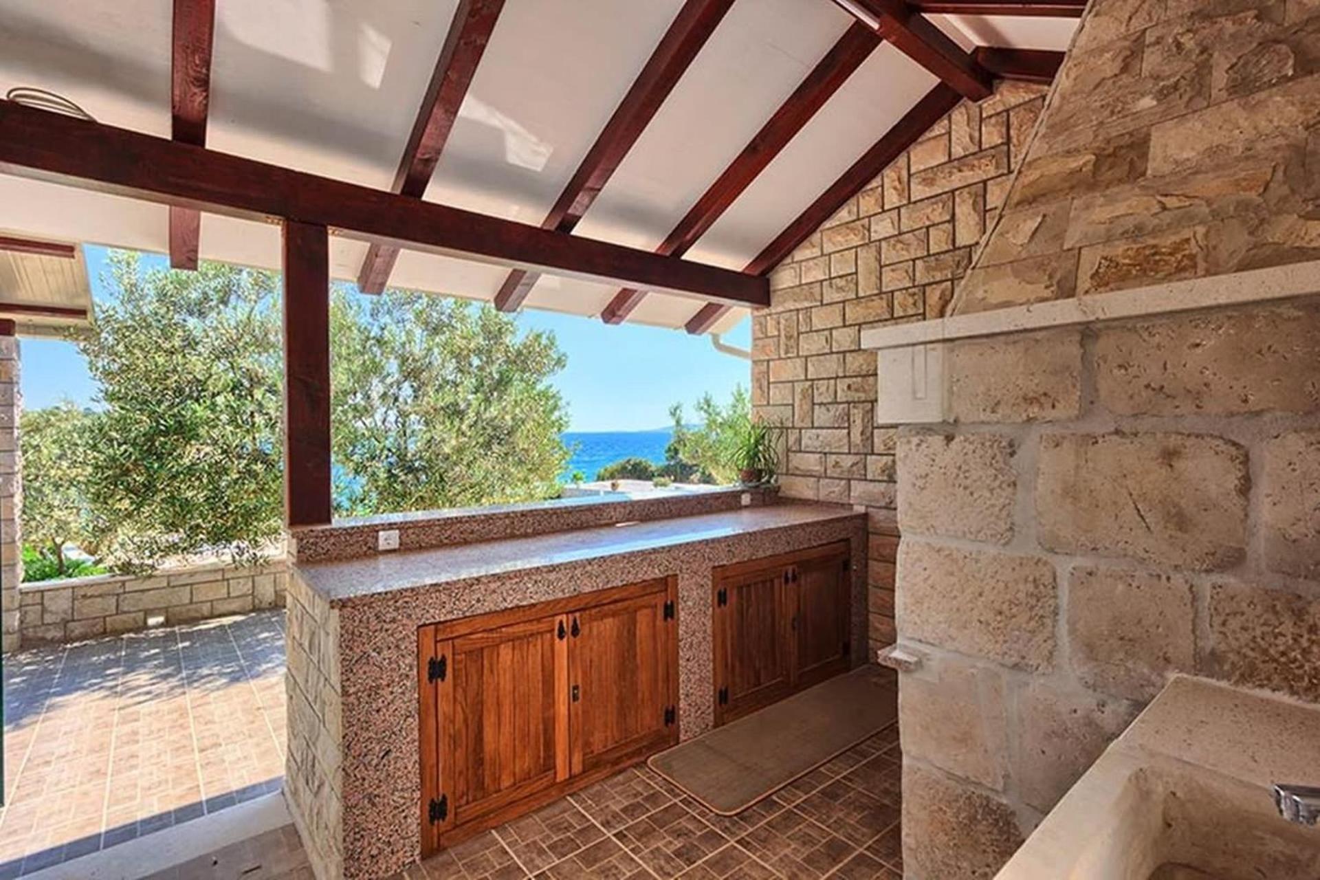 Traditional Dalmatian Stone House By The Sea أوكغوك غورنيي المظهر الخارجي الصورة